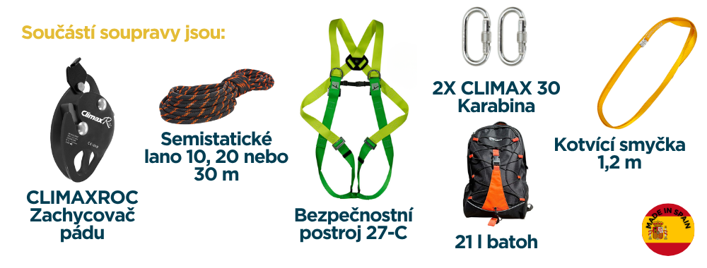 CLIMAX Souprava pro praci na sikmych strechach - soucast